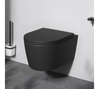 Унитаз подвесной AM.PM Func FlashClean с сиденьем микролифт матовый C8F1700MBSC