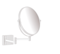 Зеркало косметическое Hansgrohe AddStoris Ø 188 мм белый матовый 41791700