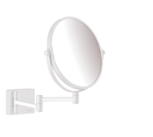 Зеркало косметическое Hansgrohe AddStoris Ø 188 мм белый матовый 41791700
