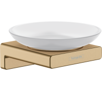 Мыльница hansgrohe AddStoris шлифованная бронза 41746140