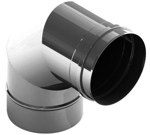 Колено 90° Jeremias EW-FU 180 мм одностенное FU29180