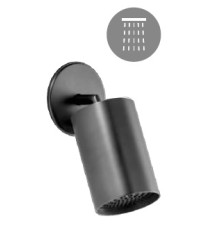 Верхний душ Alpi Loud квадратный 200x200 мм matt black LDP01NE