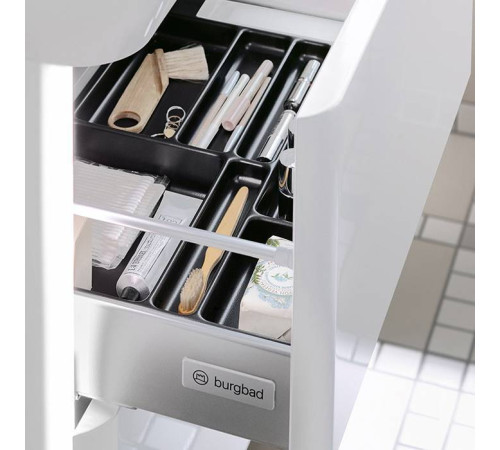 Комплект мебели с раковиной Burgbad Iveo 100 см LED подсветка белый глянец SFEY100F2833G0169C0001