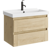 Тумба подвесная AQUATON Astrid 2 ящика дуб давос 760х450х540 мм AST0108DD