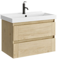 Тумба подвесная AQUATON Astrid 2 ящика дуб давос 760х450х540 мм AST0108DD