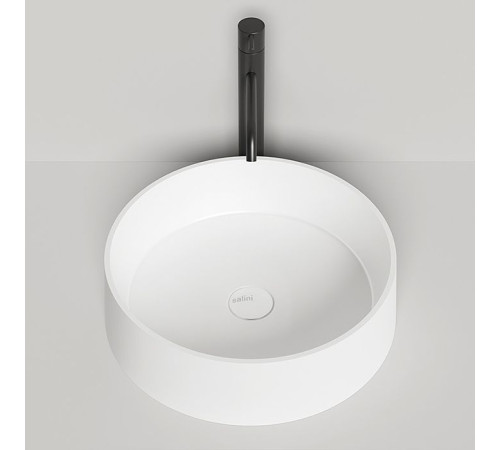 Раковина накладная Salini Gloria 44х44х12.5 см S-Stone белая матовая 1102201M