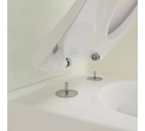 Унитаз подвесной Villeroy & Boch Subway 2.0 безободковый с сиденьем SlimSeat микролифт 5614R201