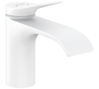 Смеситель для раковины Hansgrohe Vivenis 80 однорычажный матовый белый 75010700
