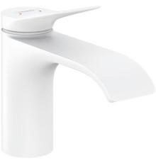 Смеситель для раковины Hansgrohe Vivenis 80 однорычажный матовый белый 75010700