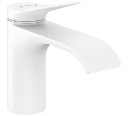 Смеситель для раковины Hansgrohe Vivenis 80 однорычажный матовый белый 75010700