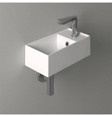 Раковина подвесная Simas Agile 40х20 см 1 отверстие белая AG20 bi