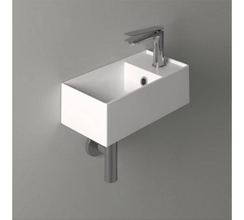 Раковина подвесная Simas Agile 40х20 см 1 отверстие белая AG20 bi