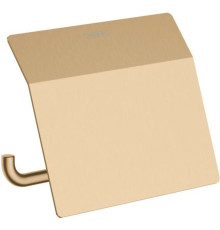 Держатель туалетной бумаги с крышкой Hansgrohe AddStoris шлифованная бронза 41753140