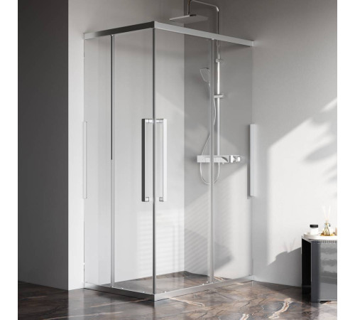 Душевое ограждение AM.PM Func 120x80 см профиль хром стекло прозрачное W84G-403-12080-MT