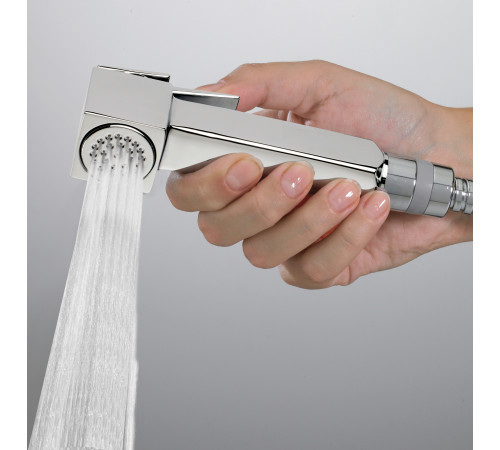 Гигиенический душ комплект Bossini Cube Brass со смесителем черный матовый E38003B.073