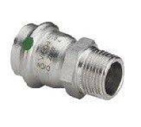 Переход НР 22 x 1 Viega Sanpress Inox SC-Contur нержавеющая сталь 436506