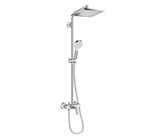 Душевая система Hansgrohe Crometta E 240 1jet Showerpipe с однорычажным смесителем хром 27284000