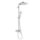 Душевая система Hansgrohe Crometta E 240 1jet Showerpipe с однорычажным смесителем хром 27284000