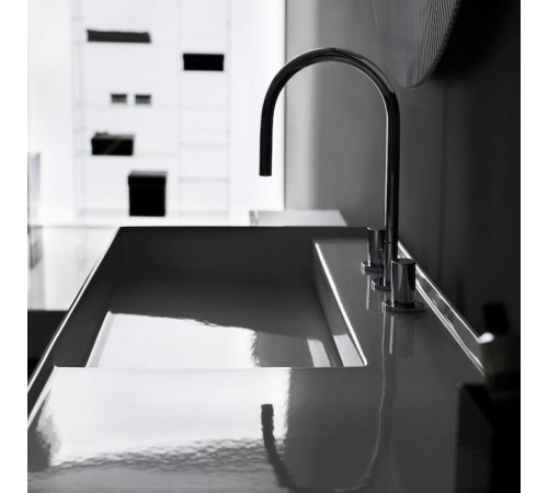 Смеситель для раковины Laufen Kartell 3 отверстия поворотный излив 166 мм хром 3.1233.3.004.220.1