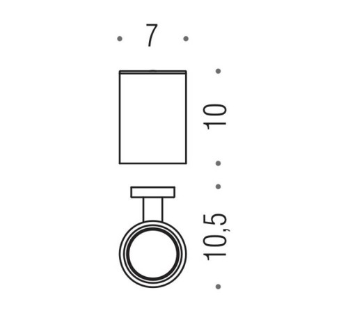 Стакан для зубных щеток подвесной Colombo Design Plus черный матовый W4902.NM