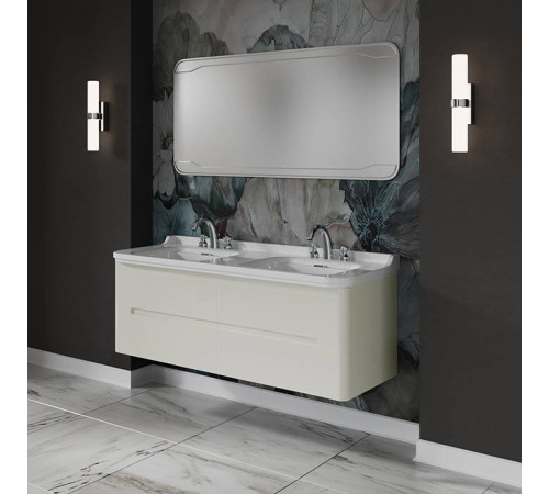 Комплект подвесной/напольной мебели Kerasan Waldorf 150 см с 4 ящиками белая матовая ваниль 4143K1bi/cr / 925430