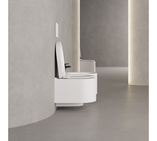 Унитаз подвесной Salini Gemelli 520х405х420 мм S-Stone белый матовый сиденье микролифт 240121KSM