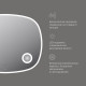 Зеркало AM.PM Func 100 см с LED-подсветкой ИК-сенсором и косметическим зеркалом M8FMOX1003SA