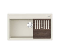 Кухонная мойка OMOIKIRI Kitagawa 86-LB-WH Artceramic 86x51 см белый с разделочной доской 4993795