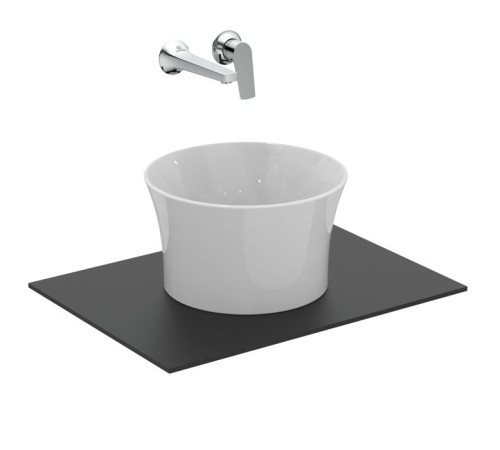 Раковина накладная Ideal Standard La Dolce Vita 34х34 см круглая белая E271701