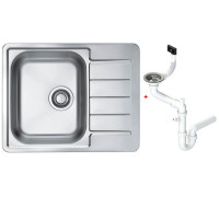 Мойка для кухни Alveus Line Max 110 610x500 мм SAT с сифоном 1144603