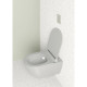 Унитаз подвесной безободковый GSI Pura 550x360 мм Swirlflush Cenere Matte 8815FR517
