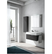 Тумба подвесная для раковины BMT Mercury 1000х450х300 мм 1 ящик белый глянцевый 934 109 MDE 01 050