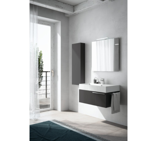 Тумба подвесная для раковины BMT Mercury 1000х450х300 мм 1 ящик белый глянцевый 934 109 MDE 01 050