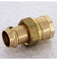 Муфта разъёмная пресс Viega Sanpress бронза 22x3/4 ВР 125318