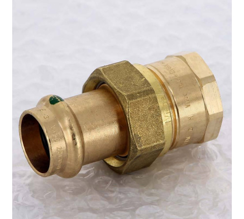 Муфта разъёмная пресс Viega Sanpress бронза 22x3/4 ВР 125318