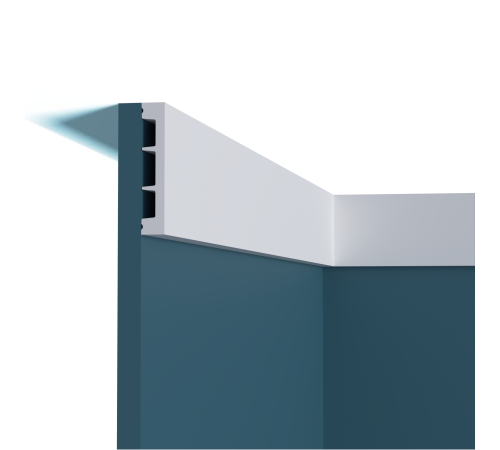 Карниз потолочный Perfect Plus P210 из ударопрочного полимера 2000x190x190 мм P210