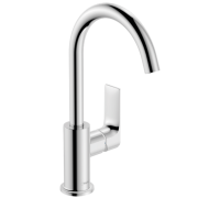 Смеситель для раковины Hansgrohe Rebris E 222 мм со сливным гарнитуром хром 72576000