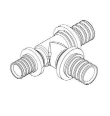 Тройник переходной REHAU RAUTITAN MX 20-20-16 латунь 11080711001