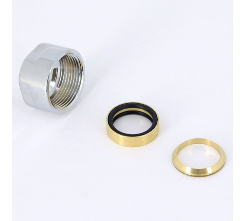 Соединитель для медной трубы Carlo Poletti 18 мм хром A58411B