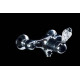 Смеситель для душа Boheme Crystal однорычажный хром 264-CRST