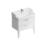 Тумба подвесная Kerama Marazzi Pompei 80 см 2 ящика белый глянцевый PO.N.80.2\WHT