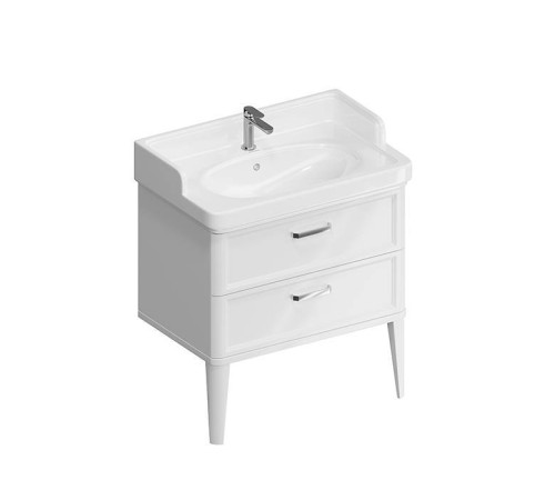 Тумба подвесная Kerama Marazzi Pompei 80 см 2 ящика белый глянцевый PO.N.80.2\WHT