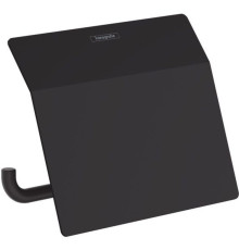 Держатель туалетной бумаги с крышкой Hansgrohe AddStoris матовый черный 41753670