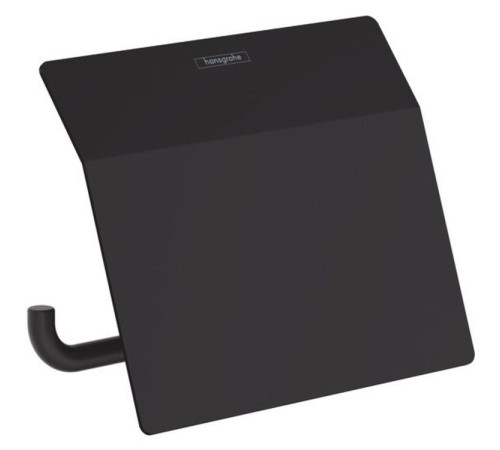 Держатель туалетной бумаги с крышкой Hansgrohe AddStoris матовый черный 41753670