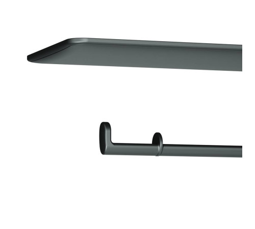 Смеситель с гигиеническим душем и полкой встраиваемый AM.PM Func матовый черный F0H8F922