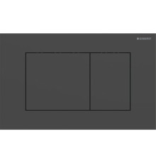 Клавиша смыва Geberit Sigma40 для двойного смыва квадратная черный матовый 115.629.14.1