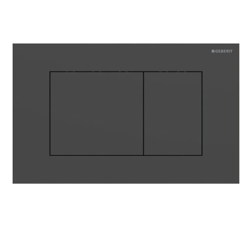 Клавиша смыва Geberit Sigma40 для двойного смыва квадратная черный матовый 115.629.14.1