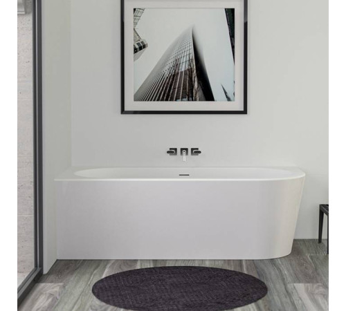 Ванна пристенная Knief Wall Corner R 180х80х60 см левая белая щелевой перелив УЦЕНКА 0100-277-R/0100-091-06