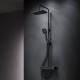 Душевая система со смесителем-полкой для ванны AM.PM Func матовый черный F078F722