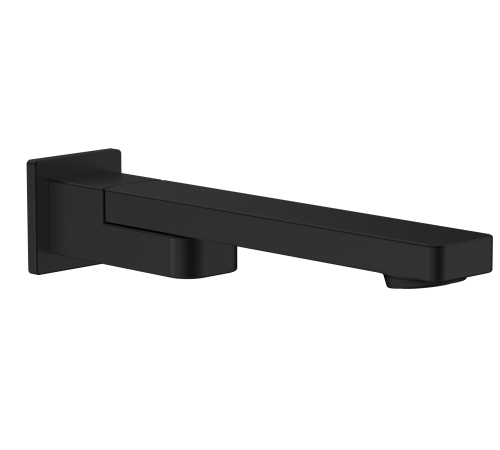 Излив встраиваемый поворотный AQUAMET 220 мм черный матовый AQM8304MB